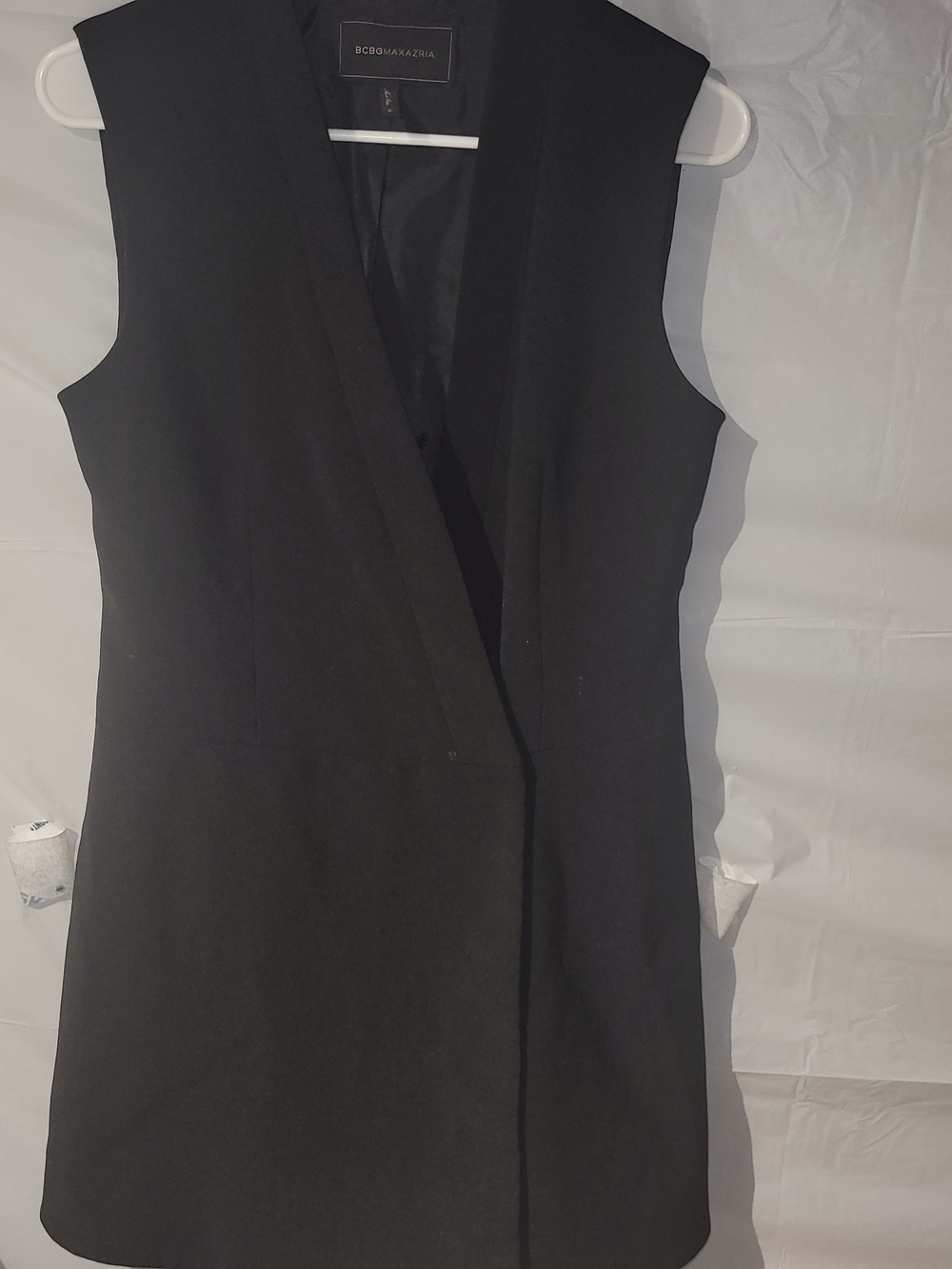 Women's Long Vest Black
